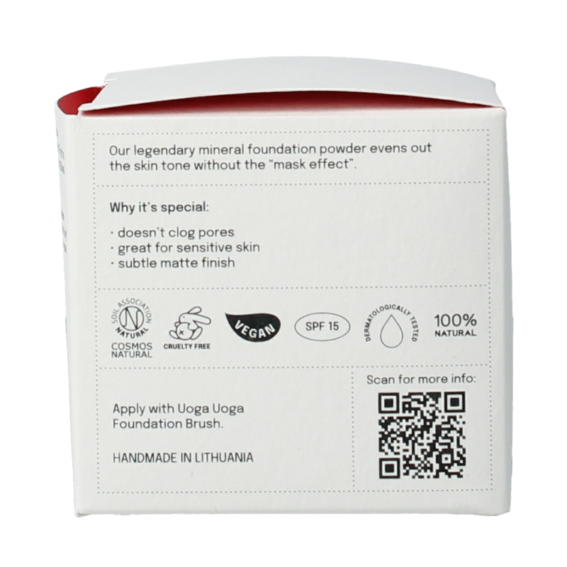 Uoga Uoga Foundation powder 632 bubbles SPF15 - Afbeelding 3