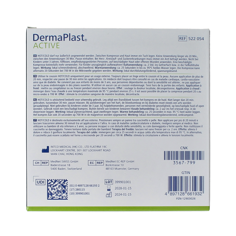 Dermaplast Active cold & hot 13 x 24cm - Afbeelding 3