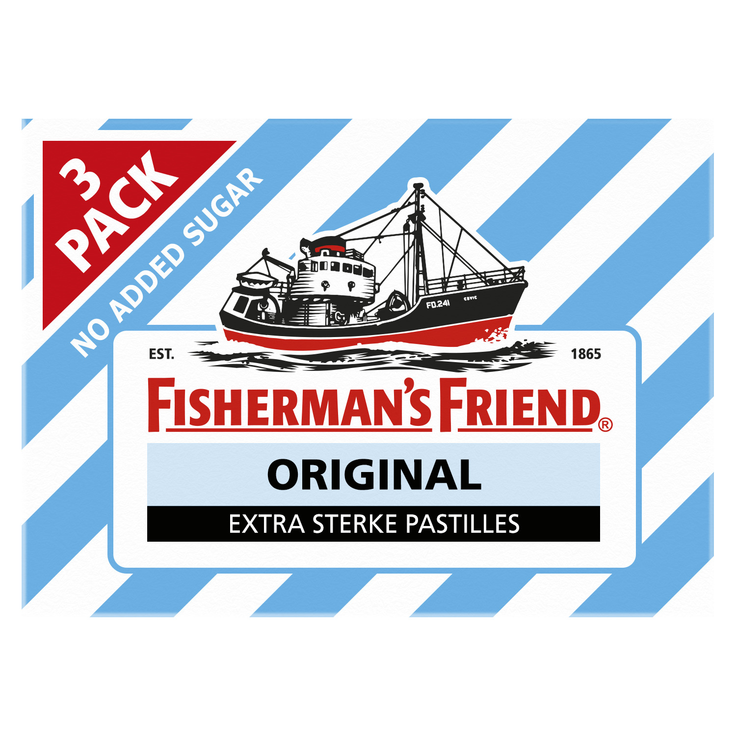 Fisherman's Friend Original suikervrij 3-pack