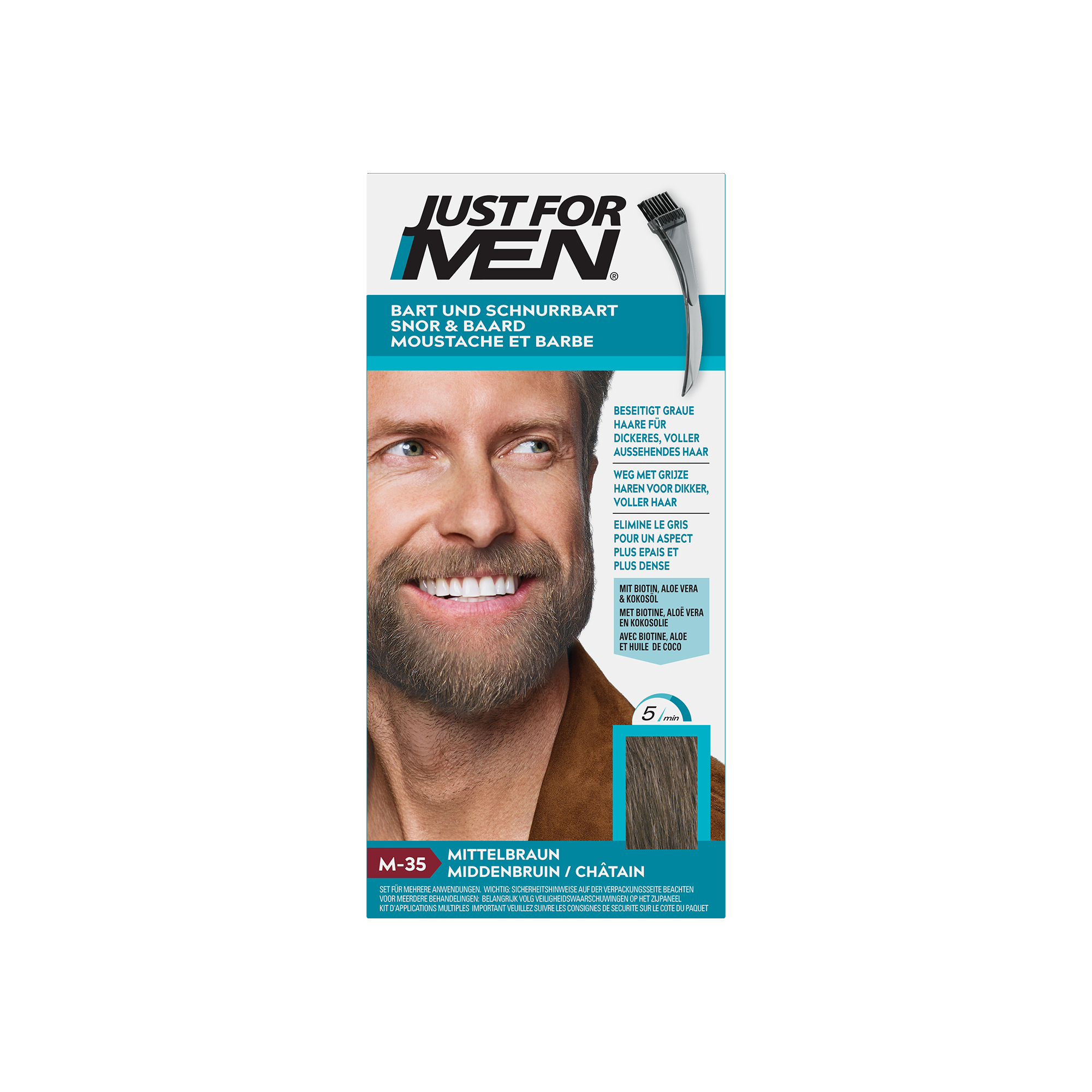 Just For Men Snor & baard middenbruin M35