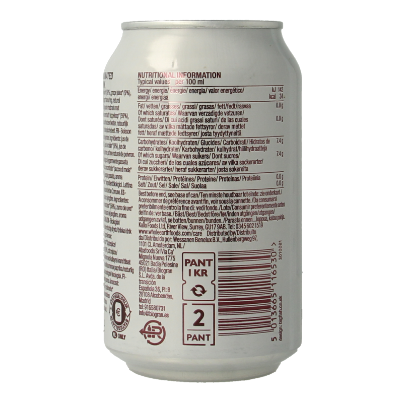 Whole Earth Sparkling ginger bio - Afbeelding 2