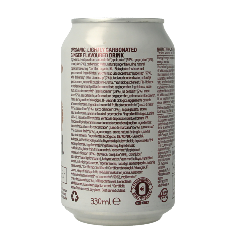 Whole Earth Sparkling ginger bio - Afbeelding 3