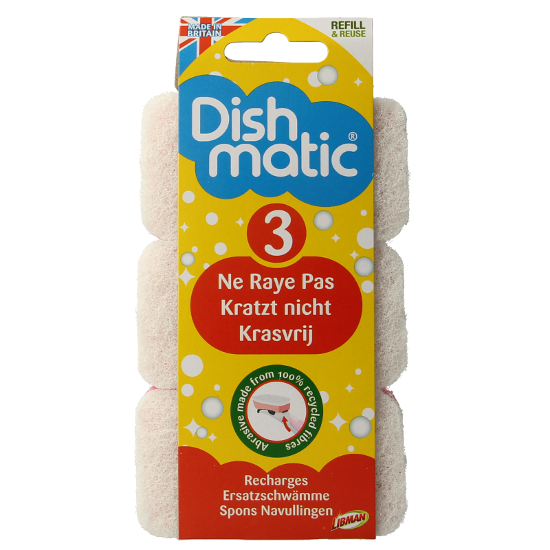 Dishmatic Navulspons krasvrij