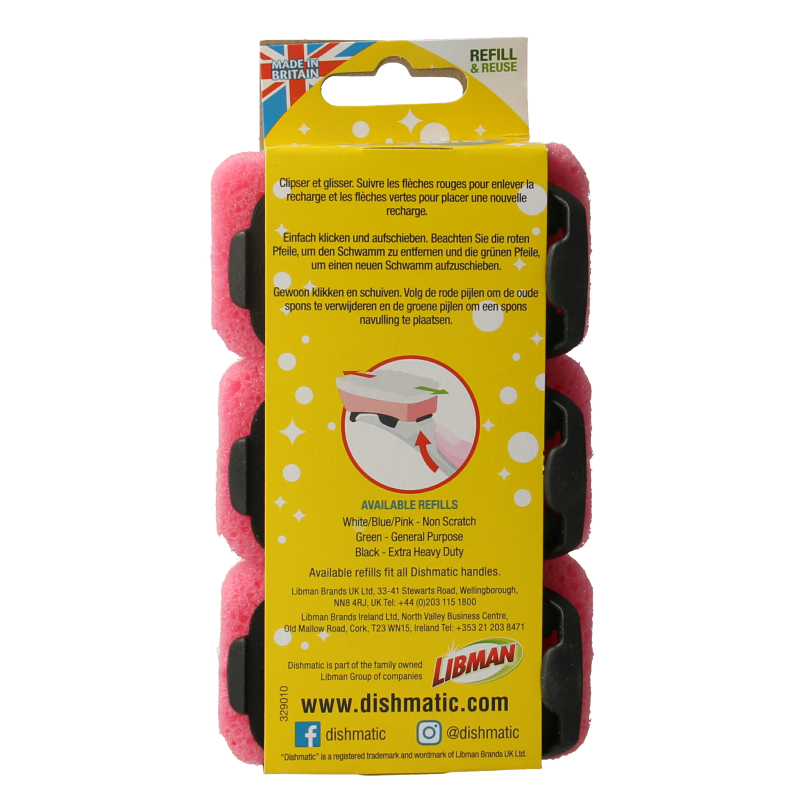 Dishmatic Navulspons krasvrij - Afbeelding 2