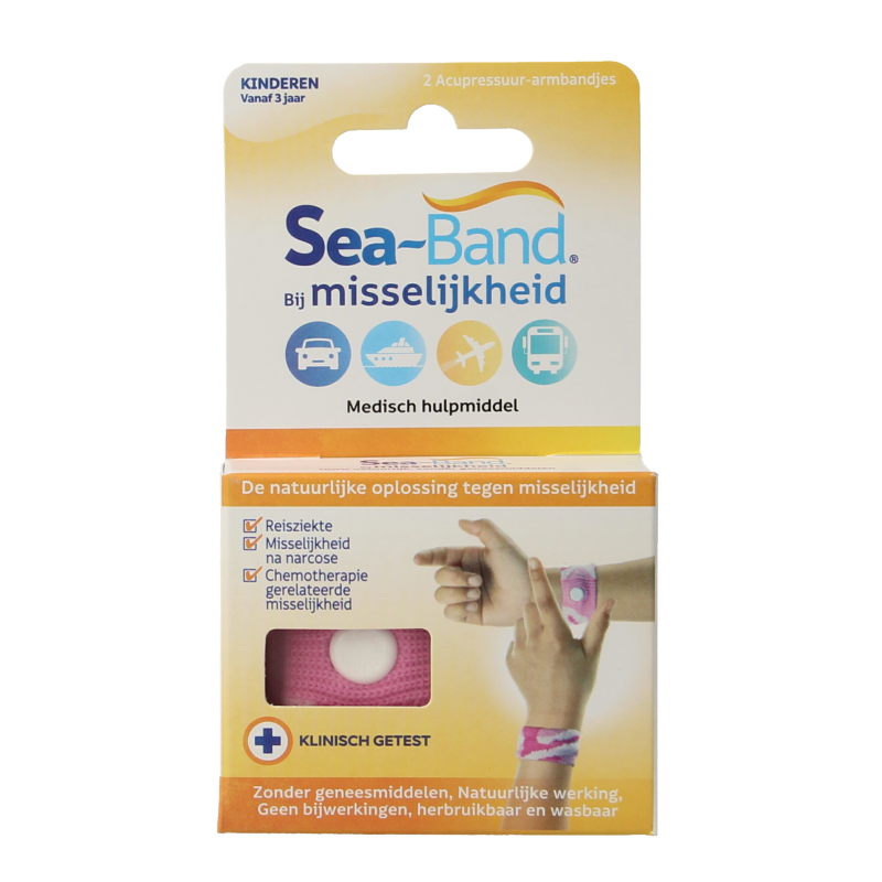 Sea Band Polsband kinderen roze