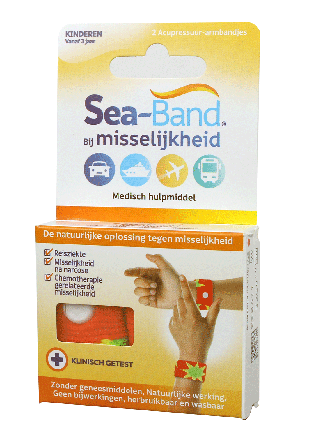 Sea Band Polsband kinderen oranje