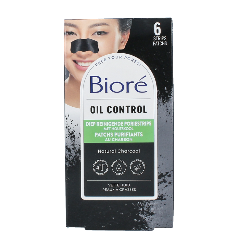 Biore Diep reinigende poriestrips houtskool