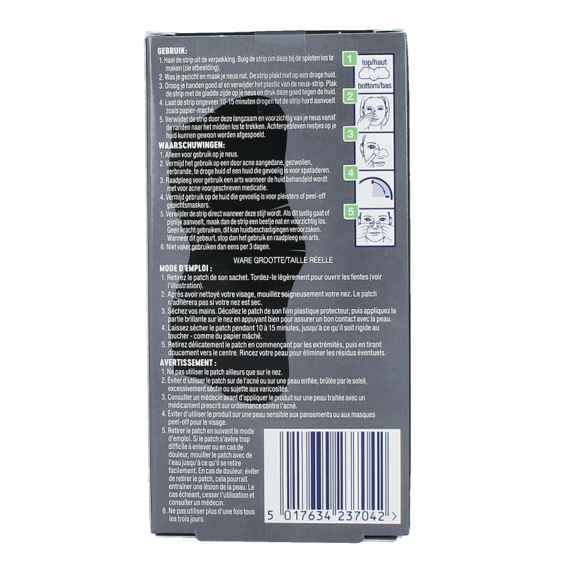 Biore Diep reinigende poriestrips houtskool - Afbeelding 3