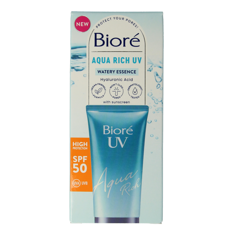 Biore Aqua moisturiser rich weightless SPF50 UV