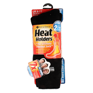 Heat Holders Mens original socks maat 6-11 black