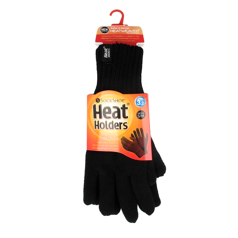 Heat Holders Flat knit gloves S/M black