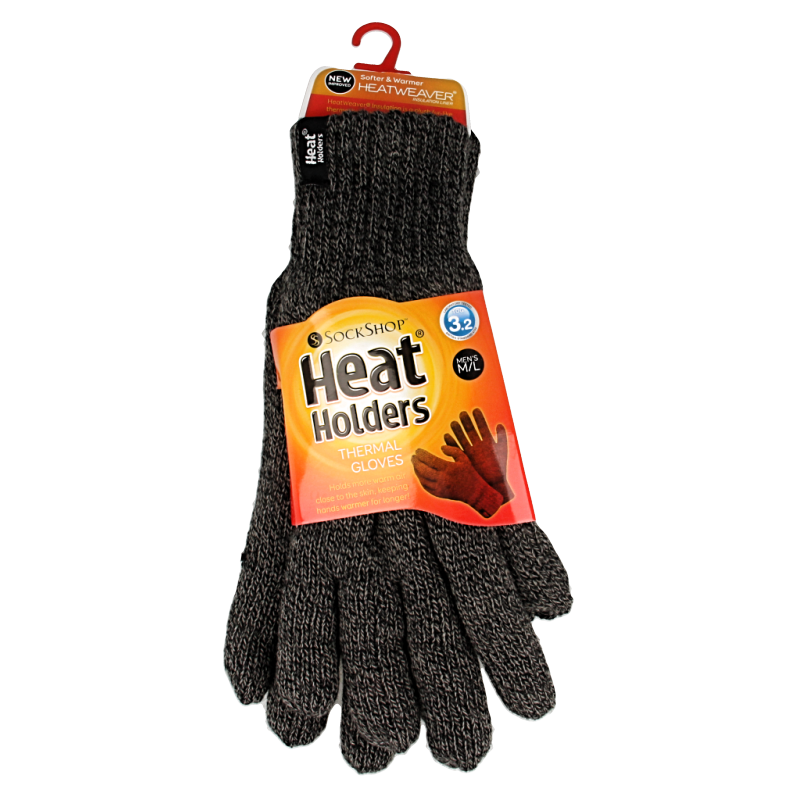 Heat Holders Mens gloves maat M/L charcoal
