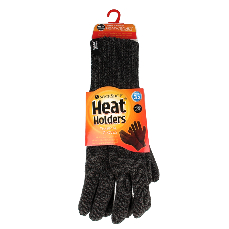 Heat Holders Flat knit gloves L/XL charcoal