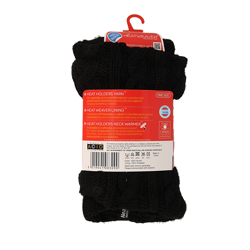 Heat Holders Ladies neck warmer black - Afbeelding 2