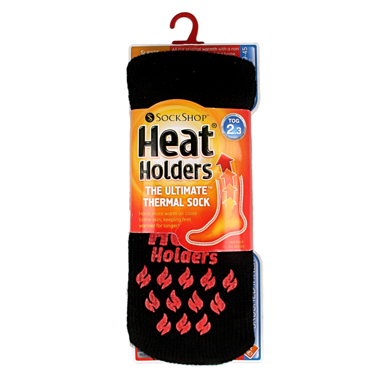 Heat Holders Anti slip sock 6-11 black/red