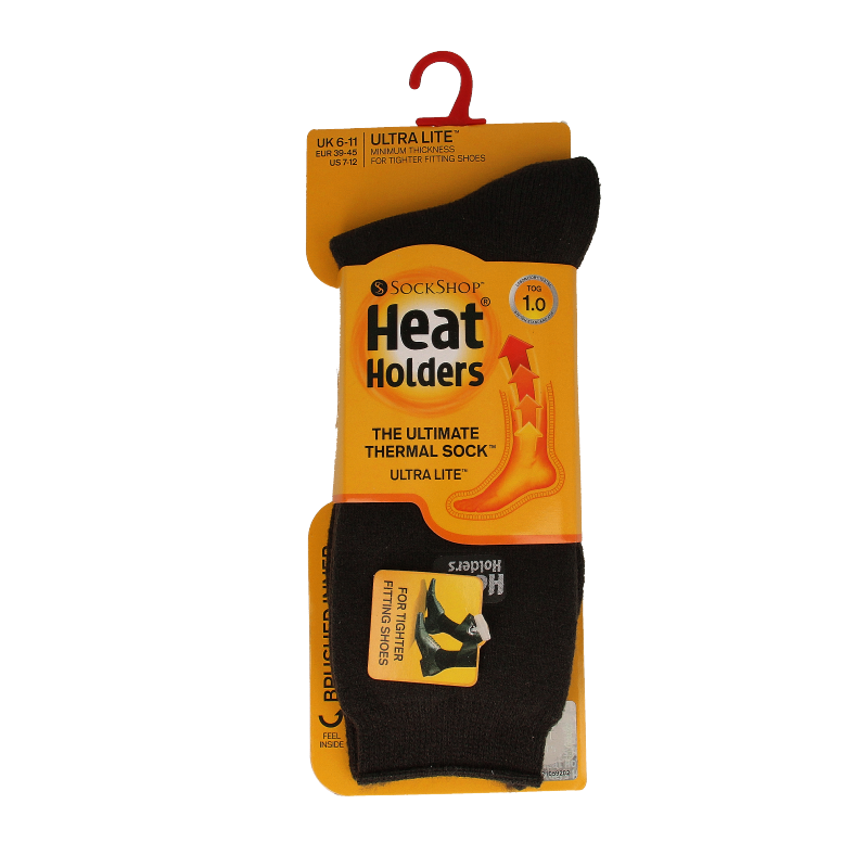 Heat Holders Mens socks ultra lite maat 6-11 charcoal