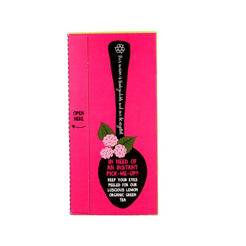 Clipper Framboos mint green tea bio - Afbeelding 2