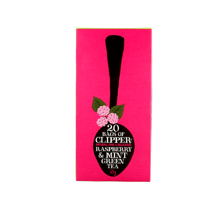 Clipper Framboos mint green tea bio - Afbeelding 4