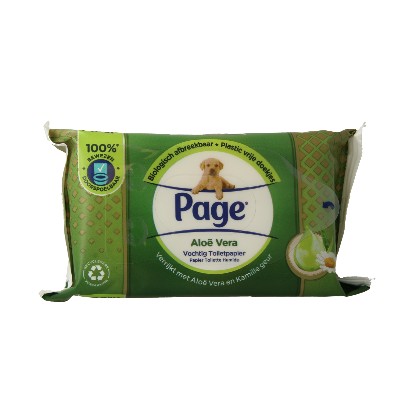 Page Vochtig toiletpapier aloe vera navulling