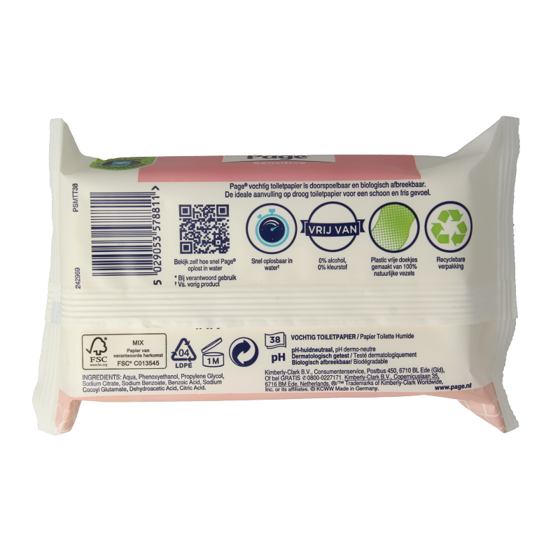 Page Vochtig toiletpapier sensitive navulling - Afbeelding 2