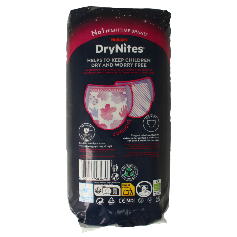 Huggies Drynites teen 13+kg girl - Afbeelding 3