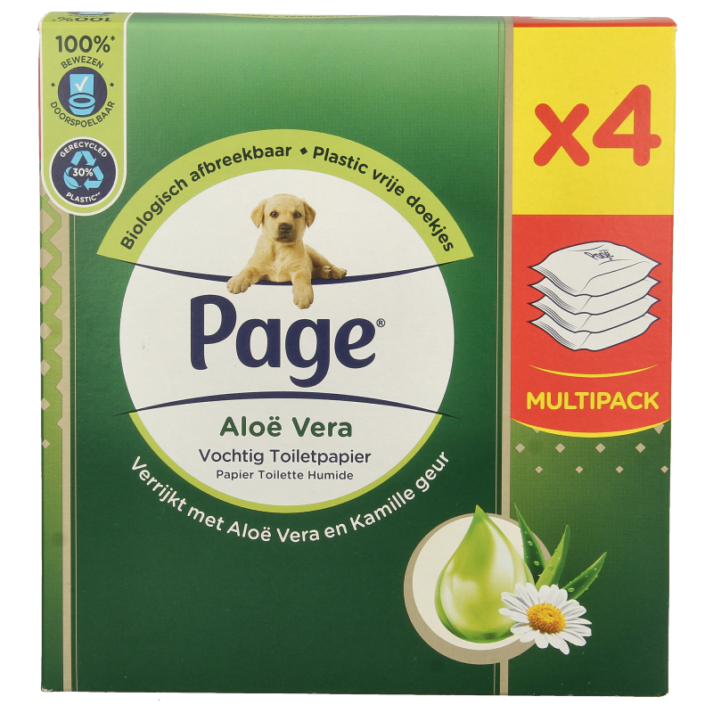 Page Vochtig toiletpapier aloe vera