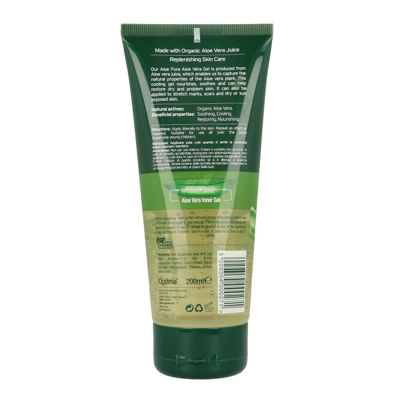 Optima Aloe pura aloe vera gel organic original - Afbeelding 2