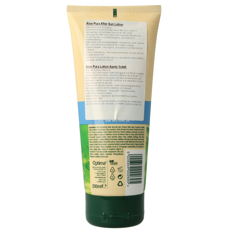 Optima Aloe pura aftersun lotion aloe vera - Afbeelding 2