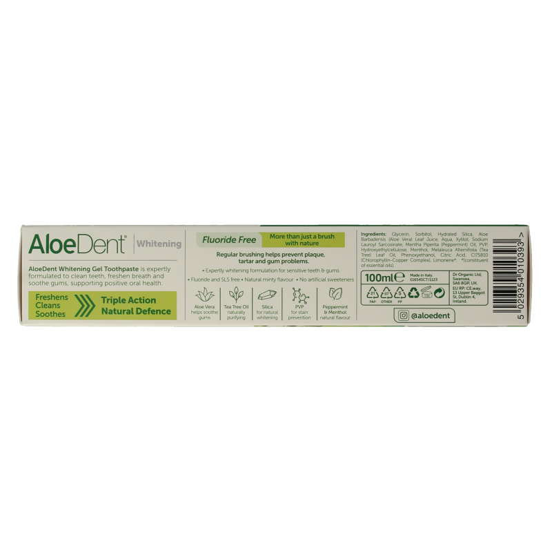 Optima Aloe dent aloe vera tandpasta whitening - Afbeelding 5