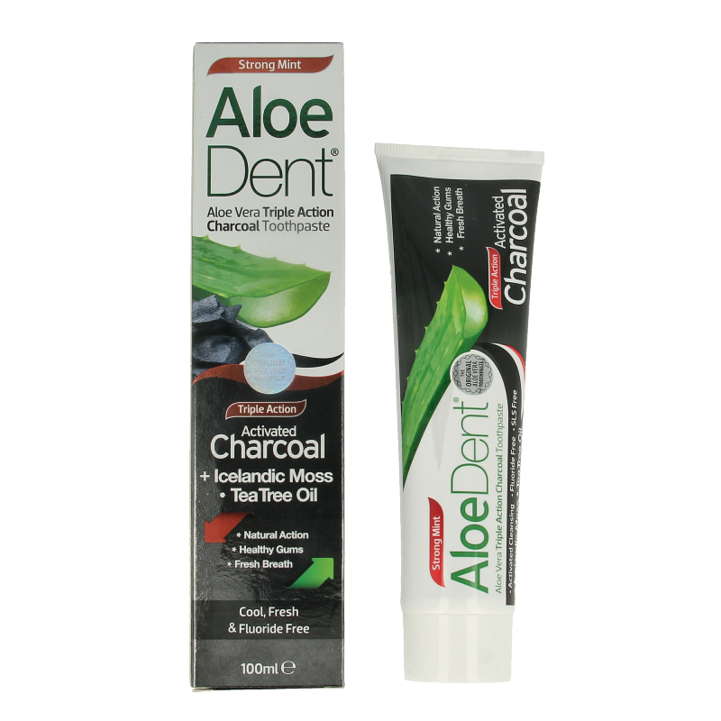 Aloe Dent Tandpasta charcoal - Afbeelding 2