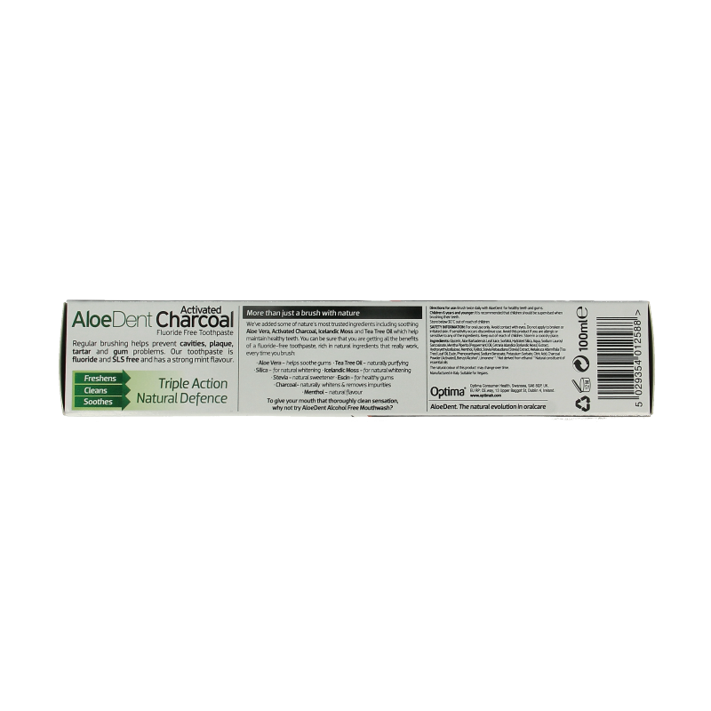 Aloe Dent Tandpasta charcoal - Afbeelding 5