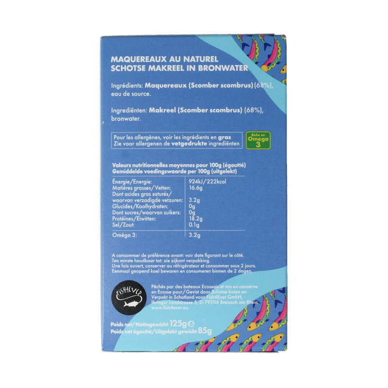 Fish 4 Ever Schotse makreel bronwater - Afbeelding 3