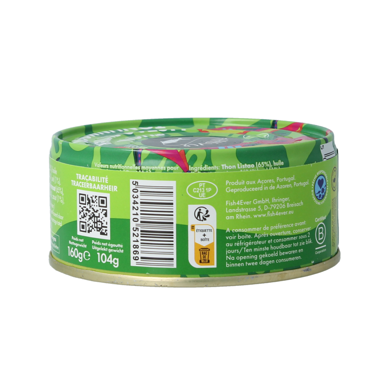 Fish 4 Ever Tonijnmoot in olijfolie - Afbeelding 2