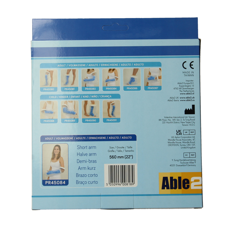 Able 2 Gipshoes halve arm volwassene - Afbeelding 2