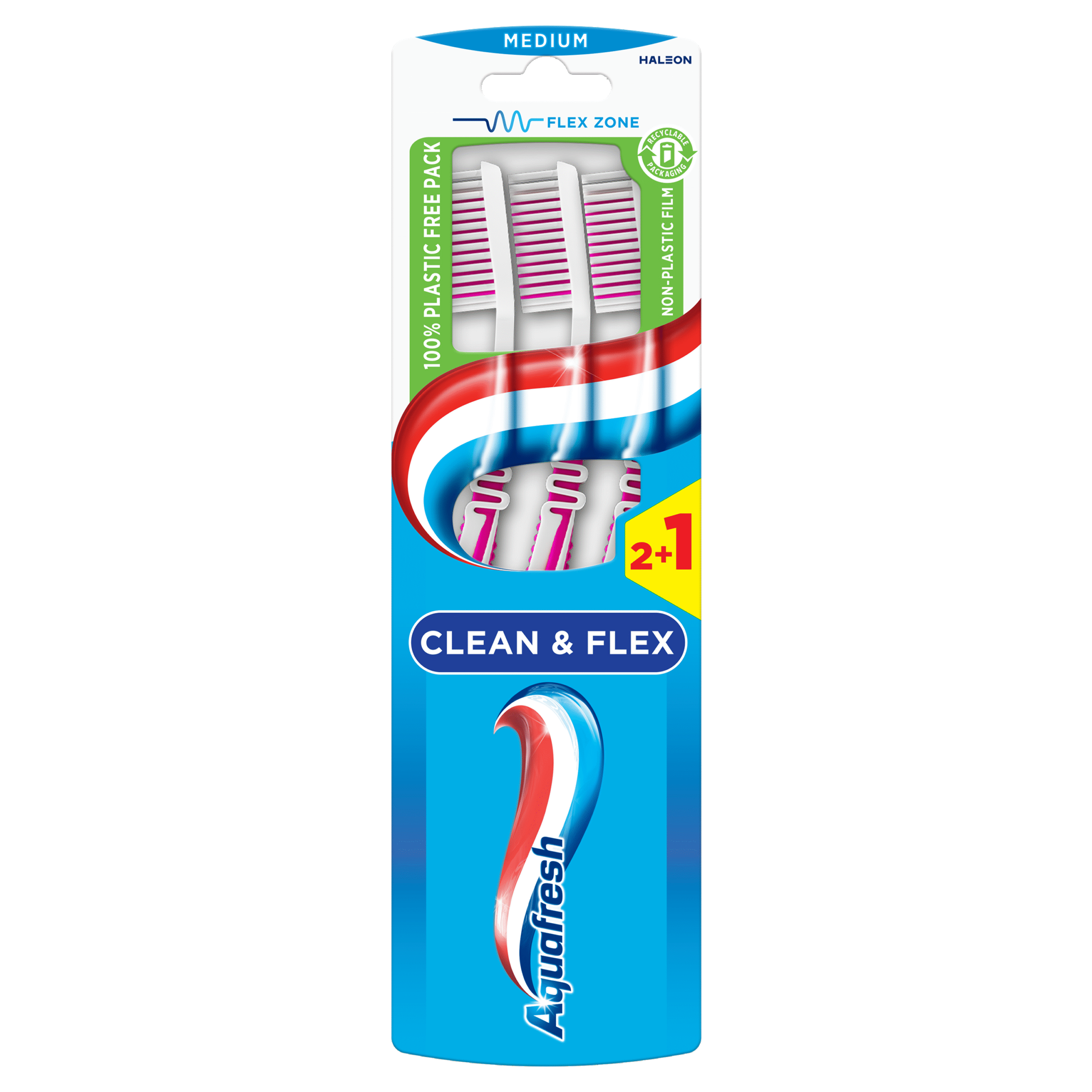 Aquafresh Tandenborstel clean & flex medium