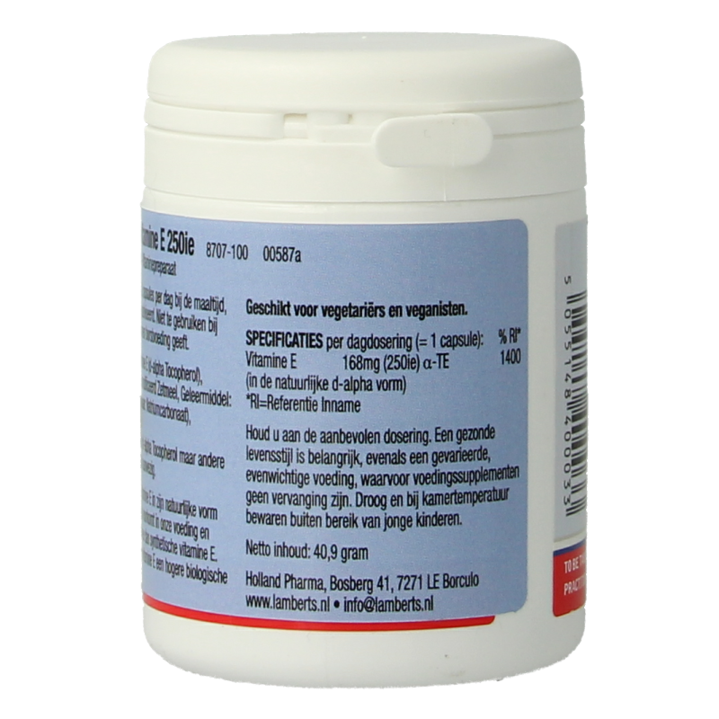 Lamberts Vitamine E 250IE natuurlijk - Afbeelding 3