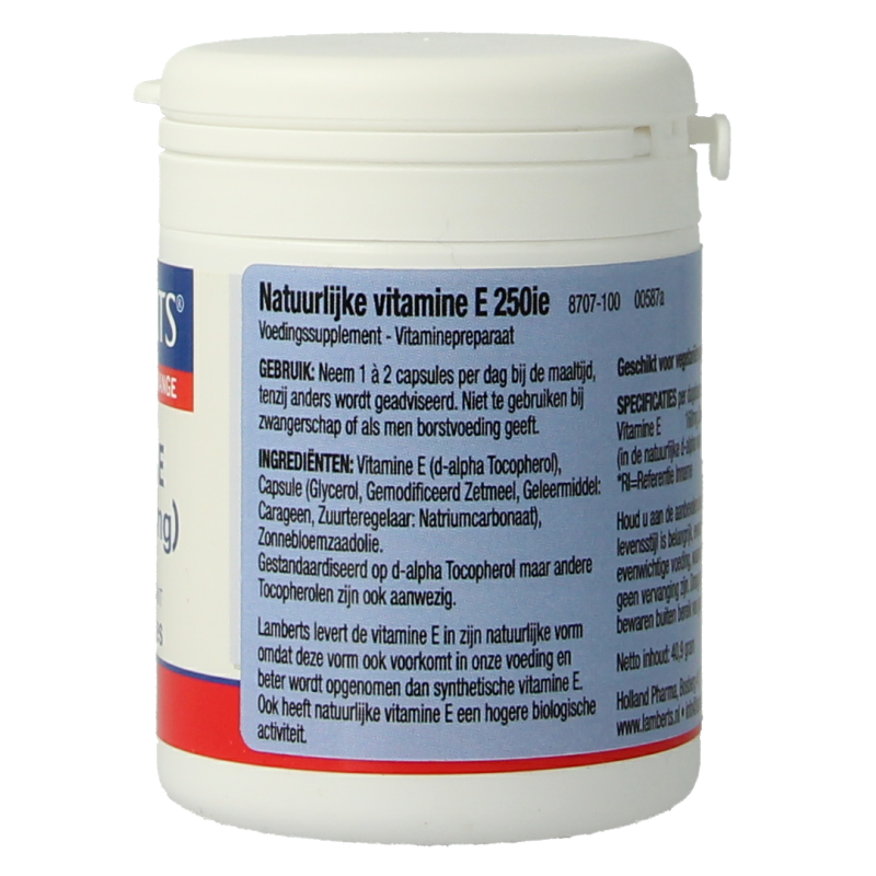 Lamberts Vitamine E 250IE natuurlijk - Afbeelding 4