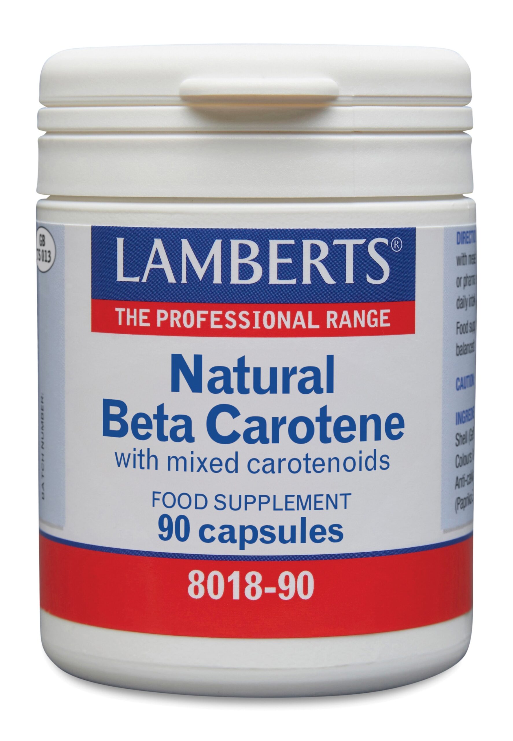 Lamberts Vitamine A 15mg natuurlijke (beta caroteen)