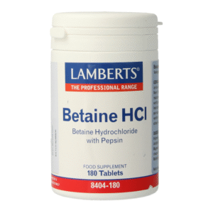 Lamberts Betaine HCL 324mg/Pepsine 5mg