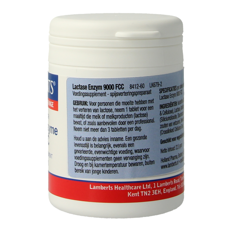 Lamberts Lactase enzym 9000 FCC - Afbeelding 3