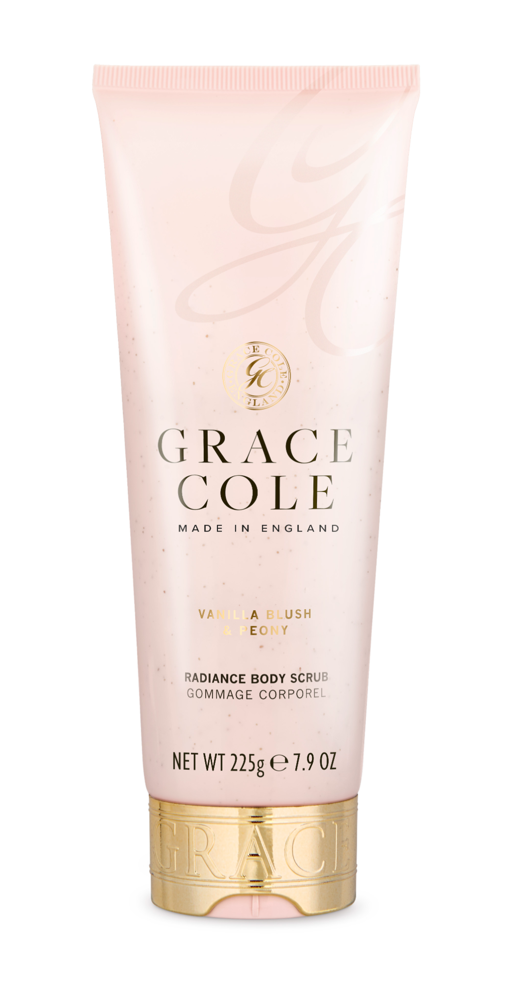 Grace Cole Vanilla blush & peony radiance body scrub