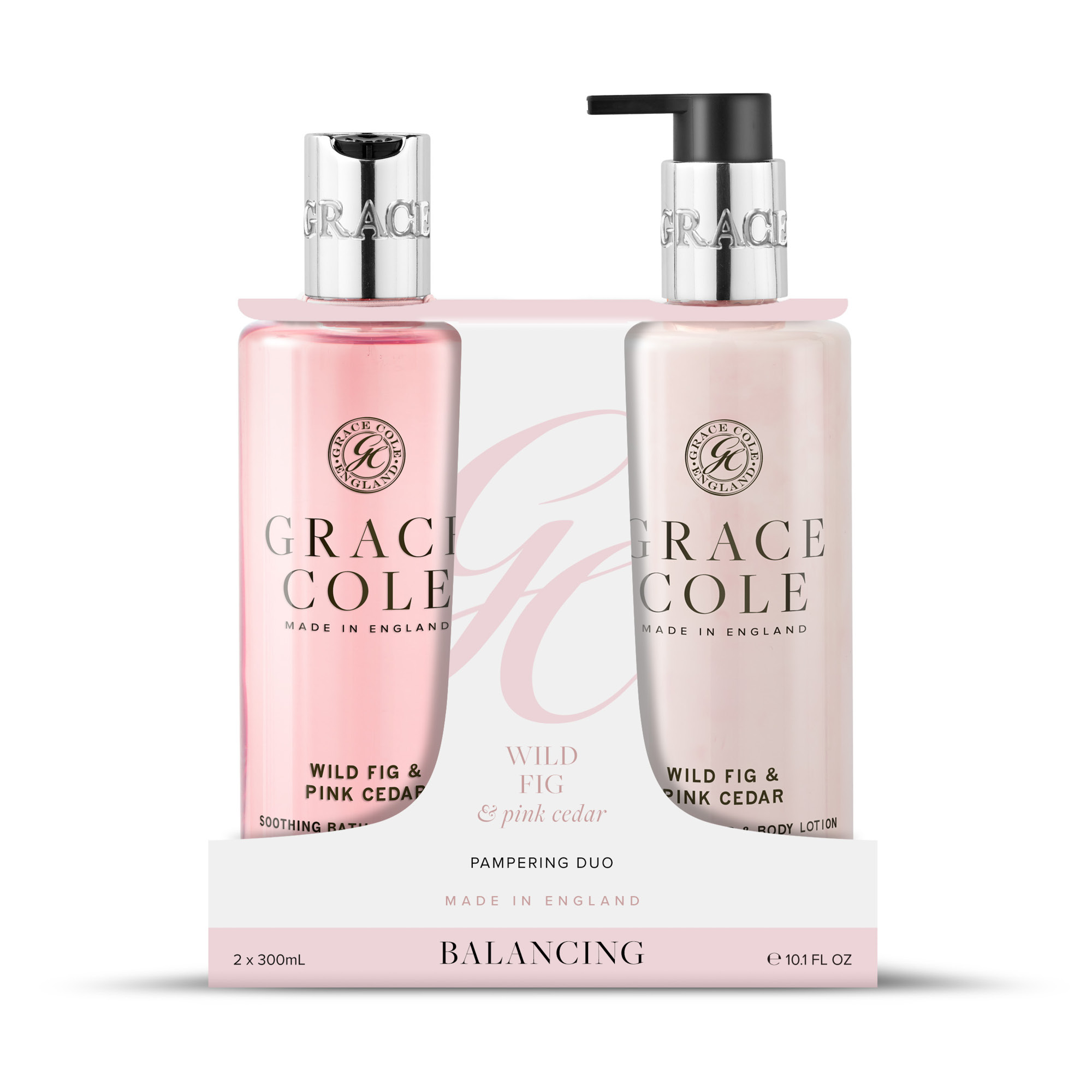Grace Cole Wild fig & cedar bodycare duo