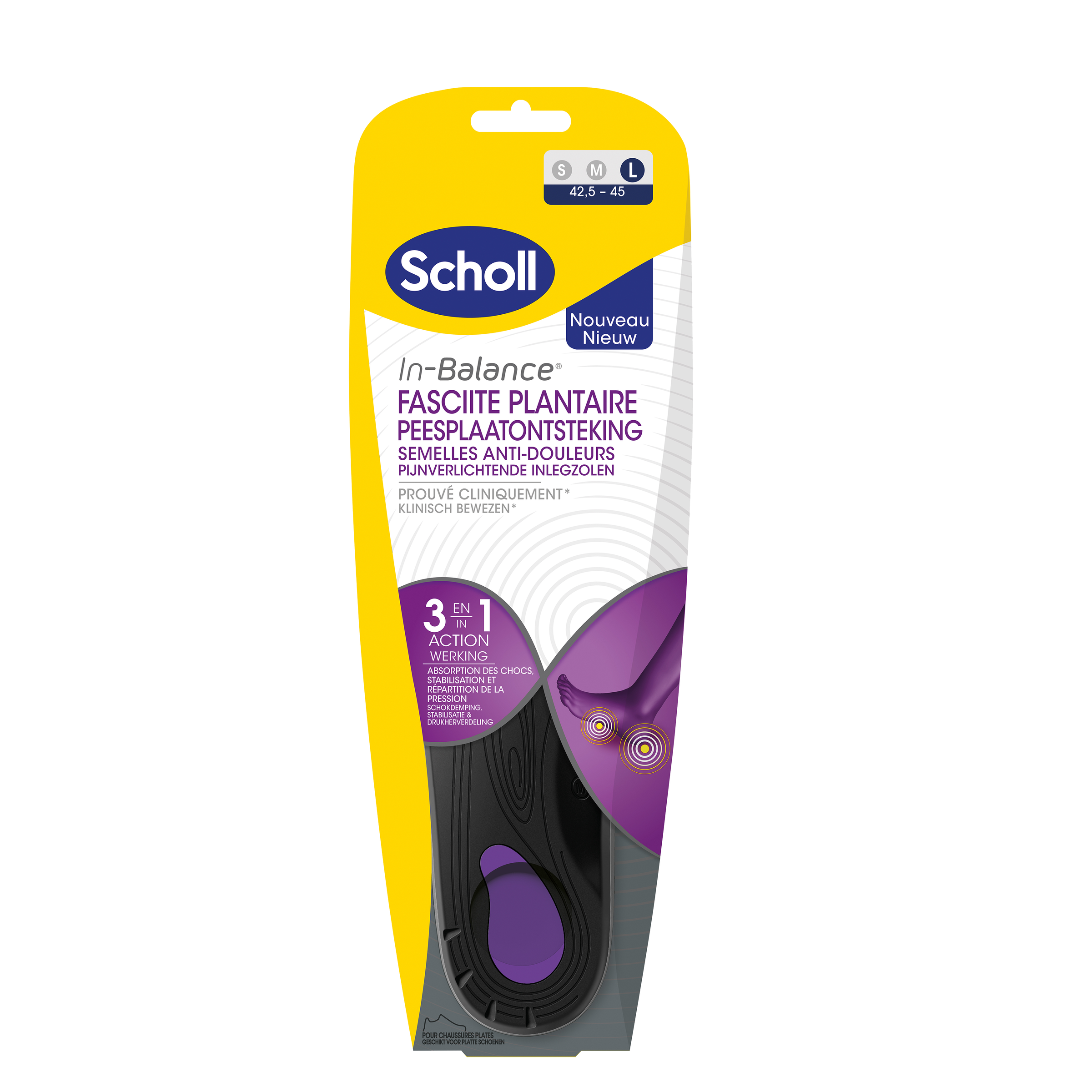 Scholl In balance inlegzolen peesplaatontsteking large