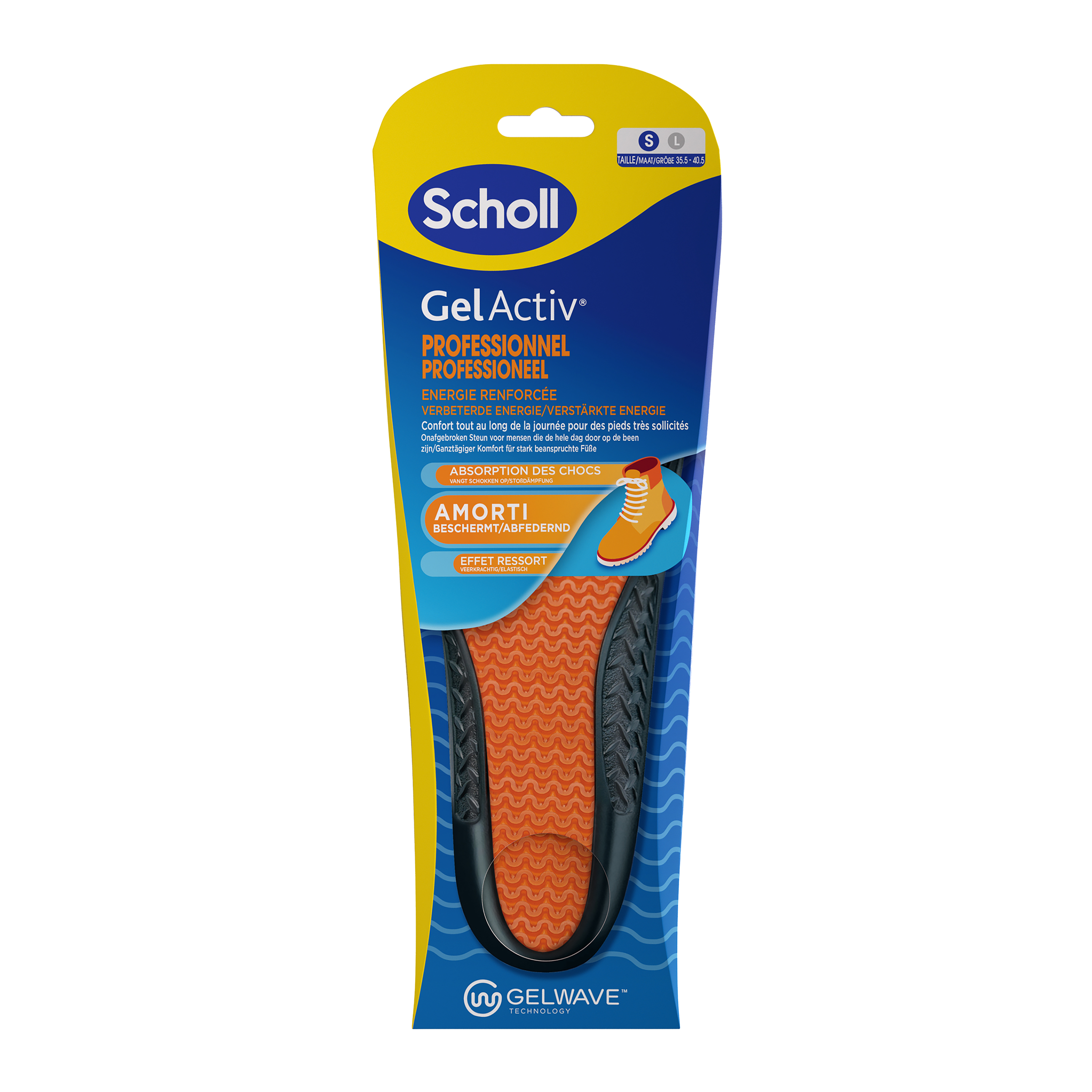 Scholl GelActive inlegzolen work & boot small 35.5 - 40.5
