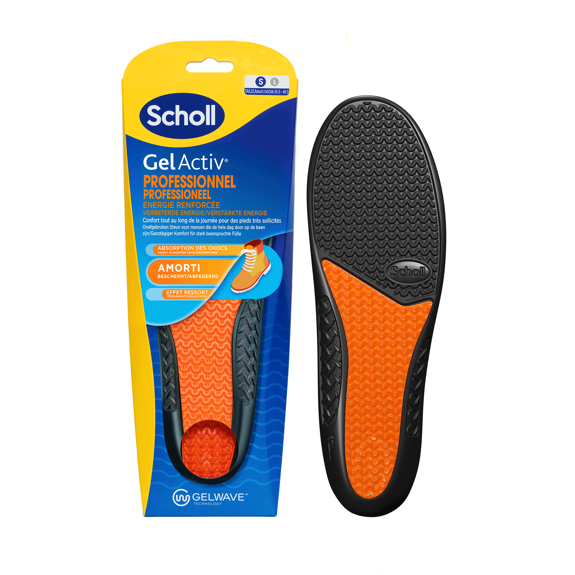 Scholl GelActive inlegzolen work & boot small 35.5 - 40.5 - Afbeelding 2