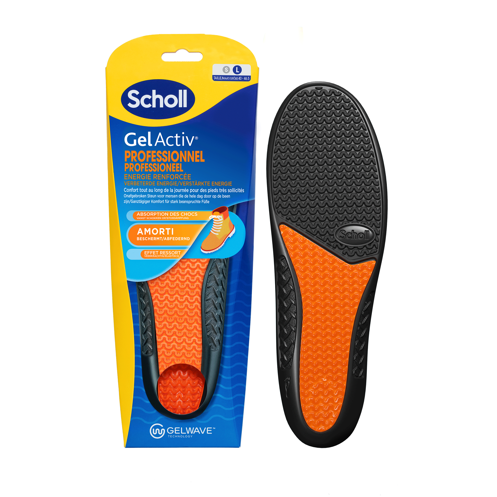 Scholl GelActive inlegzolen work & boot large 40 - 46.5 - Afbeelding 2