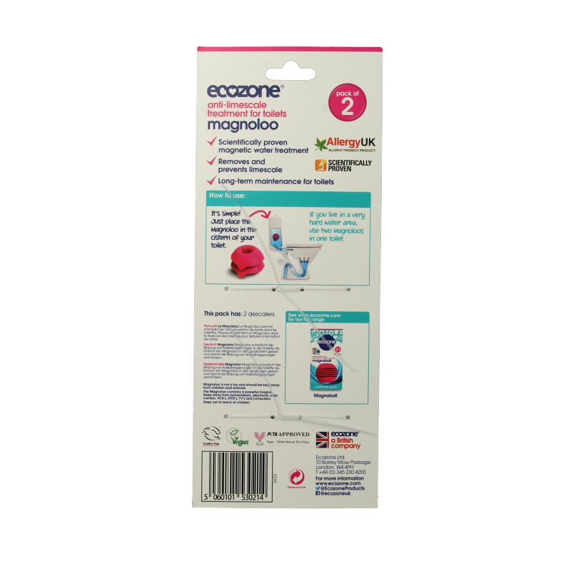 EcoZone Toiletontkalker magnoloo - Afbeelding 2