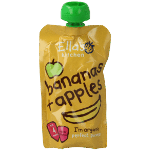 Ella's Kitchen Bananas & apples 4 maand knijpzak bio