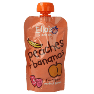 Ella's Kitchen Peaches & bananas 4 maand knijpzak bio