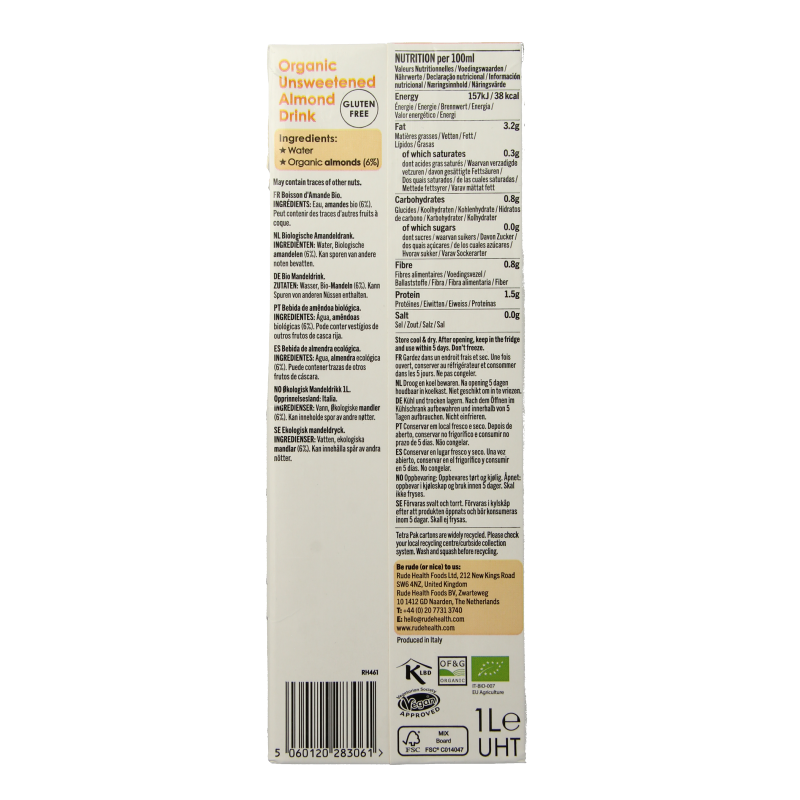 Rude Health Amandeldrank ultimate bio - Afbeelding 3